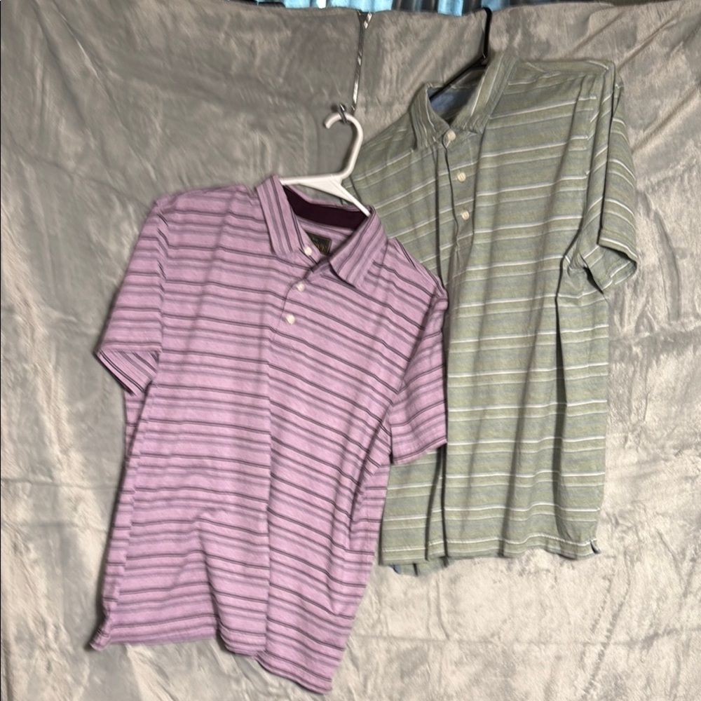 Jos. A. Bank reserve tailored fit polo shirt bundle men’s L 100% Pima cotton